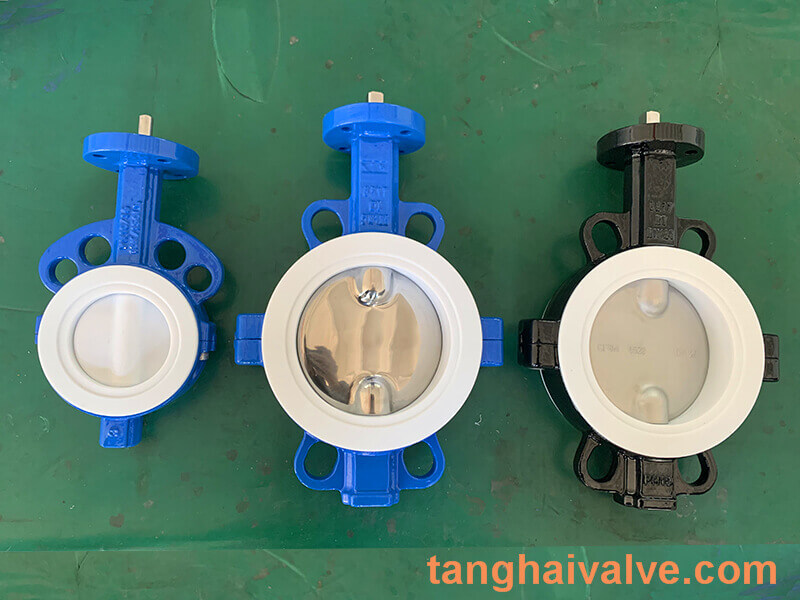Fluorine lined butterfly valve-PTFE-WAFER (8)