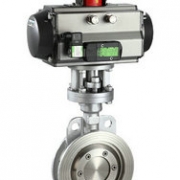 D673H-16C-stainless steel pneumatic triple eccentric butterfly valve